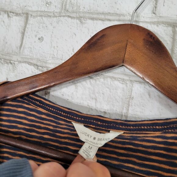 Lucky Brand stripe long sleeve tee - Picture 7 of 12